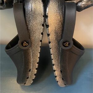 Skechers ArchFit Foamies Slip On Clogs Black Glitter Ombré Women’s 8 Worn Once